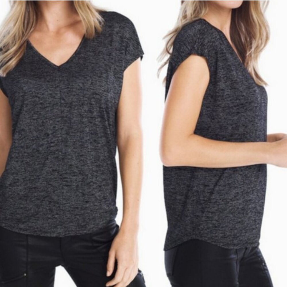 White house black market black tweed jetsetter top size S